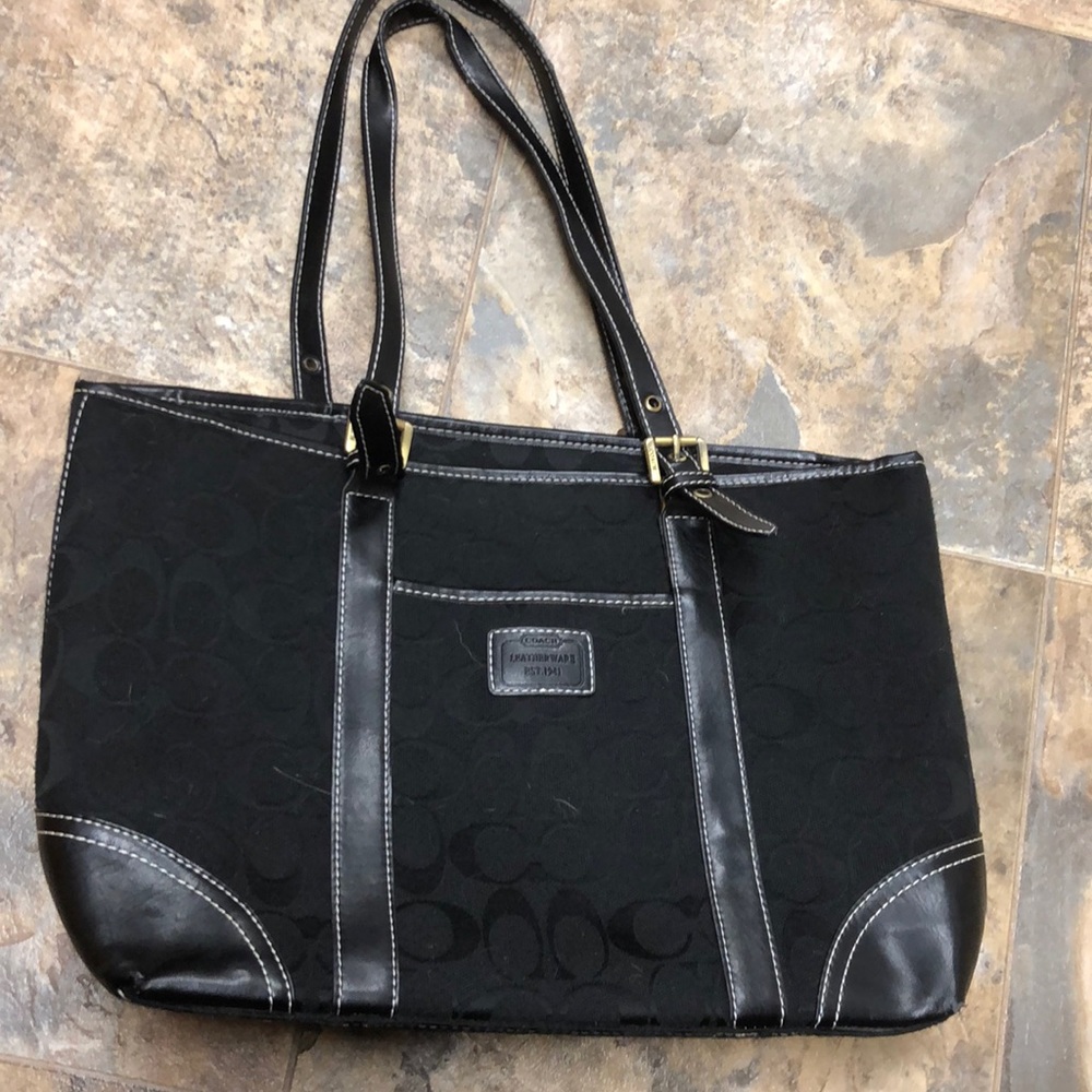 Black coach purse